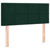vidaXL Pat box spring cu saltea, verde &icirc;nchis, 80x200 cm, catifea