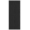 vidaXL Raft pentru cărți Stejar Negru 40 x 30 x 77 cm Lemn compozit