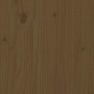 vidaXL Pat supraetajat, maro miere, 80x200 cm, lemn masiv de pin