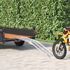 vidaXL Rampă pentru Motociclete Argintiu 180 x 28 x 5 cm Aluminiu