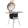 vidaXL Grătar cu afumătoare Kamado, 33 cm, ceramică