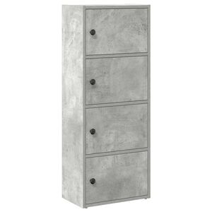 vidaXL Bibliotecă, gri beton, 40x24x102 cm, lemn prelucrat