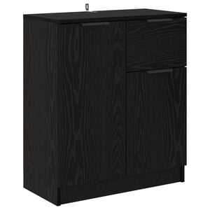 vidaXL Bufet Stejar Negru 60 x 30 x 70 cm Lemn prelucrat
