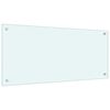 vidaXL Panou antistropi de bucătărie, alb, 90x40 cm, sticlă securizată