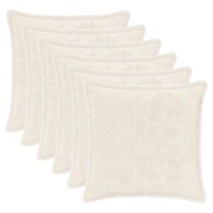 vidaXL Husă pentru pernă 6 buc. HOUTEN Alb 30 x 30 cm