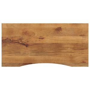 vidaXL Blat birou cu decupaj curbat 140x60x2,5cm lemn masiv mango brut