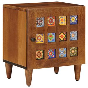 vidaXL Dulap de noapte Maro 40 x 33 x 46 cm Lemn de mango solid