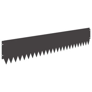 vidaXL Margine pentru gazon 20 pcs 103 x 20 cm Oțel Negru