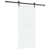 vidaXL Ușă glisantă ORKDAL 93 x 202 cm Lemn prelucrat Alb și negru