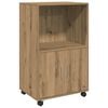 vidaXL Dulap cu roți, stejar artizanal, 55x40x91 cm, lemn prelucrat