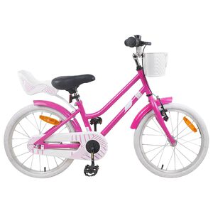 vidaXL Bicicletă pentru Copii 18 Inci pentru 5-7 ani Roz &icirc;nchis