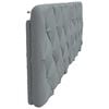 vidaXL Pernă tăblie de pat, gri deschis, 160 cm, material textil