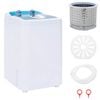 vidaXL Mașină de spălat mini cu un singur tub 4,6 kg Albastru și Alb