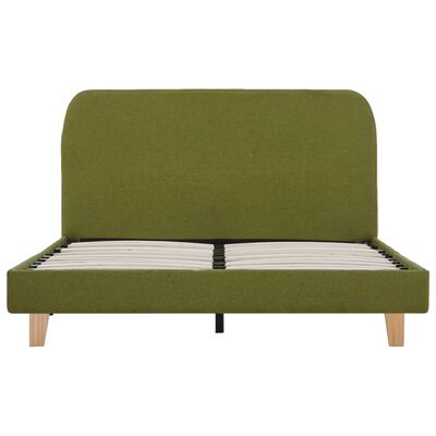 vidaXL Cadru de pat, verde, 120 x 200 cm, material textil