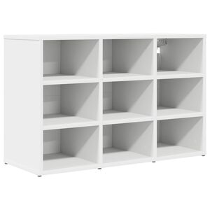vidaXL Dulap pentru pantofi 77,5 x 30 x 51 cm Lemn prelucrat Alb