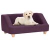 vidaXL Canapea pentru c&acirc;ini, vișiniu, 95x63x39 cm, in