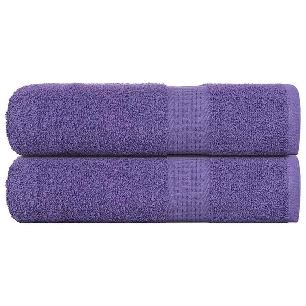 vidaXL Prosoape de mâini, FROGN, 2 buc., violet, 50x100 cm, 360 g/m²