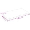 vidaXL Blat masă 80x50x2 cm lemn masiv stejar netratat contur organic