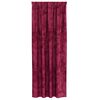 vidaXL Cortine din catifea cu perdele 2 pcs bordo 245 x 140 cm Catifea