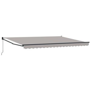 vidaXL Copertină Gri deschis 450 x 300 x 165 cm Poliester și metal