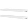 vidaXL Rafturi de perete, 4 buc., alb, 80 cm