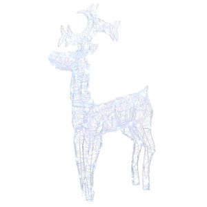 vidaXL Decorațiune de Crăciun ren, 90 LED-uri, 60x16x100 cm, acril