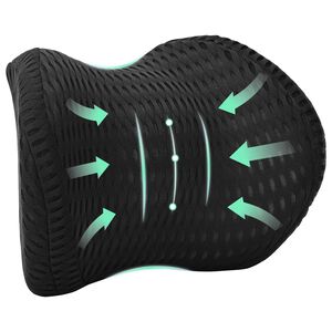 vidaXL Pernă pentru g&acirc;t Negru Spumă cu Memorie 30,5 x 21,5 x 13 cm