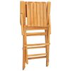 vidaXL Scaune pliante 4 buc 55x61x90 cm lemn masiv de tec