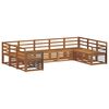 vidaXL Set de canapele de exterior 9 buc. natural