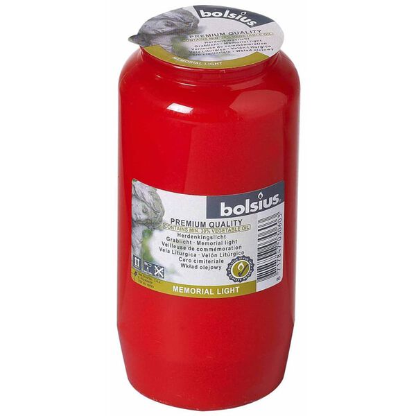 Bolsius Lumânări comemorative Compo No 7, 24 buc., roșu