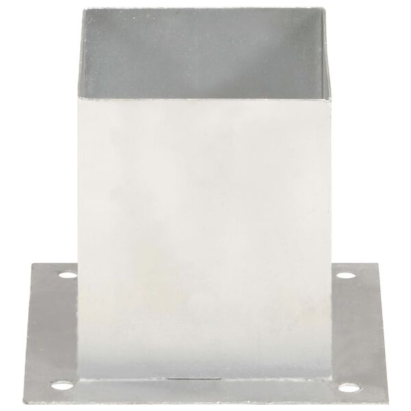 vidaXL Suporți st&acirc;lp, 4 buc., metal galvanizat, 121 mm