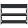 vidaXL Măsuță consolă, negru, 100x28x75 cm, lemn compozit