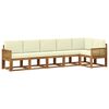 vidaXL Set de canapele de exterior 6 buc. 6-Locuri Natural și Crem