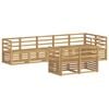 vidaXL Set de canapele de exterior 8 buc. Alb Lemn Solid de Acacia