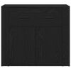 vidaXL Bufet cu sertar Stejar Negru 240 x 33 x 70 cm Lemn compozit