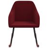 vidaXL Scaun balansoar, roșu vin, catifea