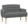 vidaXL Canapea cu capitonaj butonat Gri &icirc;nchis 116 x 67 x 80 cm