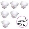 vidaXL Lămpi solare pentru sol cu LED, 6 buc., alb cald