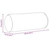 vidaXL Perne Bolster 2 pcs Roz Ø 15 x 40 cm Țesătură din corduroy