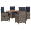 vidaXL Set dining pentru exterior 5 buc.