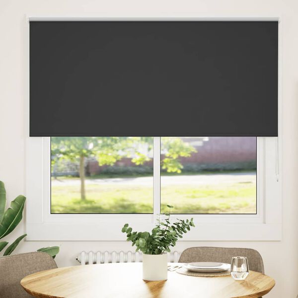 vidaXL Jaluzea cu role opace negru 160x150 cm lățime material 156,6 cm