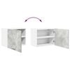 vidaXL Dulap suspendat cu ușă 2 pcs Gri beton și Alb 50 x 31 x 40 cm