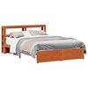 vidaXL Cadru de pat Maroniu cerat 160 x 200 cm Lemn de pin masiv