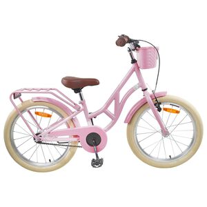 vidaXL Bicicletă pentru Copii 24 Inci pentru 8-12 ani Roz deschis