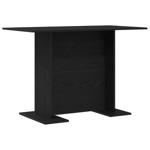 vidaXL Masă de dining Stejar negru 110 x 60 x 75 cm Lemn compozit