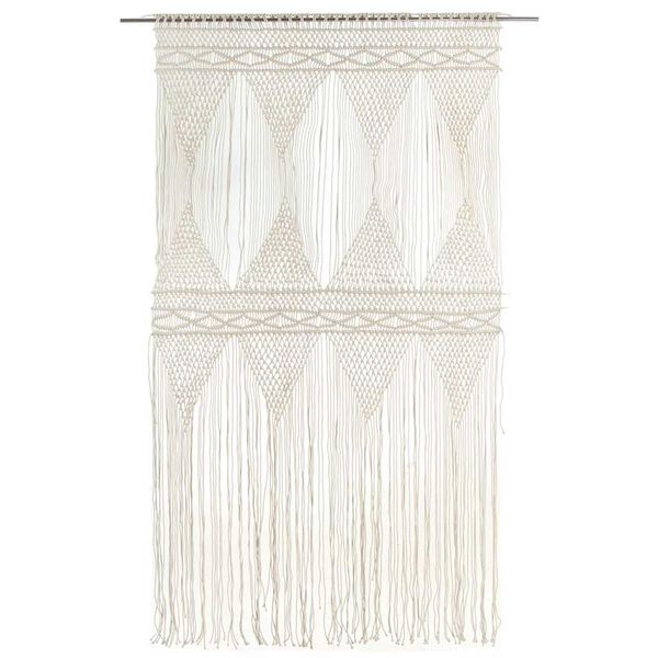 vidaXL Perdea macrame, 140 x 240 cm, bumbac