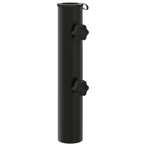 vidaXL Tub pentru Bază de Parasol 0.6 kg Negru Fier for 40-50 mm Pole