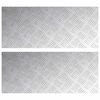 vidaXL Trepte 2 buc. 70 x 30 cm Argintiu Aluminiu Dreptunghiular