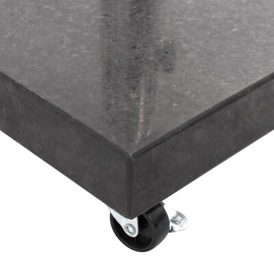 vidaXL Suport umbrelă de soare, negru, 30 kg, granit, pătrat