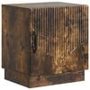 vidaXL Noptieră Stejar fumuriu 43 x 34,5 x 47 cm Lemn prelucrat